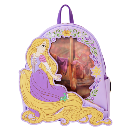 Loungefly Tangled - Rapunzel Princess Lenticular 10" Faux Leather Mini Backpack