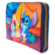 Loungefly Lilo & Stitch - Camping Cuties 4" Faux Leather Zip-Around Wallet