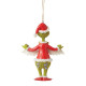 Jim Shore - The Grinch with Christmas Banner Hanging Ornament