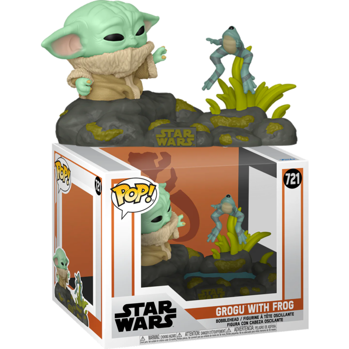Funko Pop 721 Grogu with Frog (Deluxe), Star Wars - Wondertoys.nl
