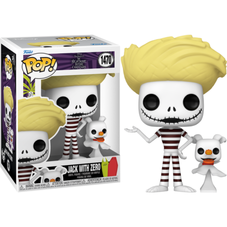 Funko Pop 1470 Jack with Zero (Beach), Nightmare Before Christmas