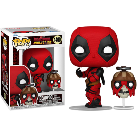 Funko Pop 1400 Deadpool with Headpool, Deadpool and Wolverine