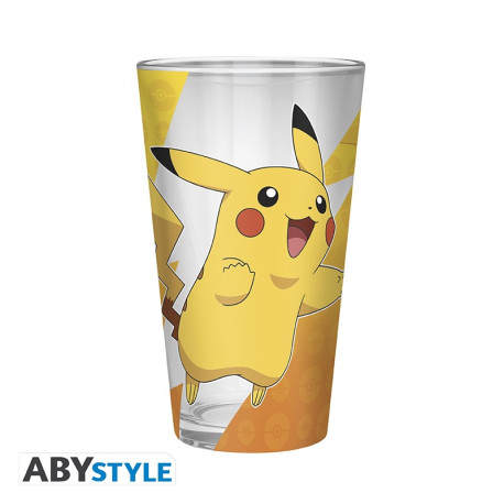 Pokemon- Large Glass - 400ml - Pikachu