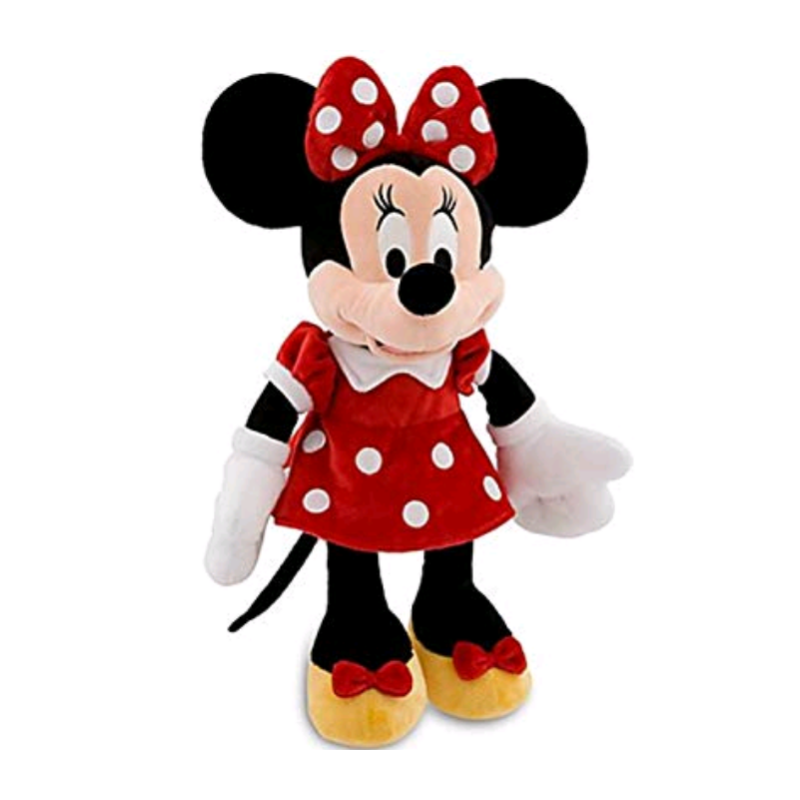 Haven Verbergen Buskruit Disney Minnie Mouse Rode Jurk Knuffel - Wondertoys.nl