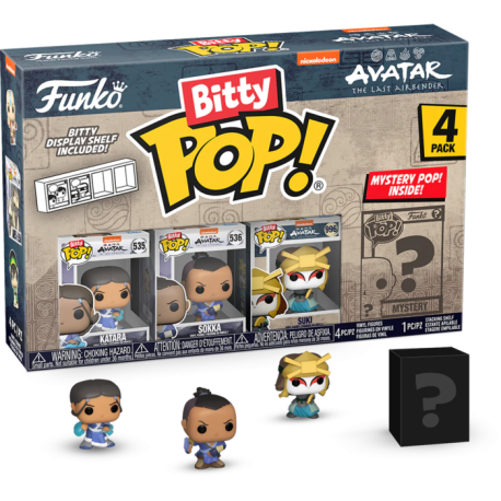 Avatar: The Last Airbender - Katara, Sokka, Suki & Mystery Bitty Series 04 Pop! Vinyl Figure 4-Pack