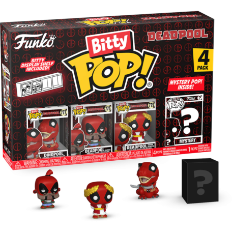 Deadpool Bitty POP! Vinyl Figure 4-Pack Dinopool 2,5 cm