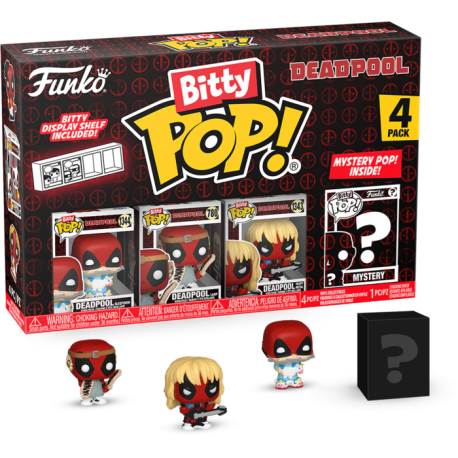 Deadpool Bitty POP! Vinyl Figure 4-Pack Sleepover 2,5 cm