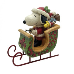 Jim Shore - Snoopy & Woodstock in a Sleigh