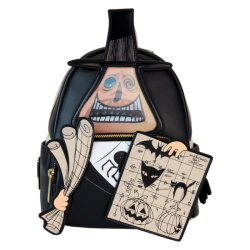 Loungefly The Nightmare Before Christmas - Mayor with Plans Cosplay Lenticular 10" Faux Leather Mini Backpack