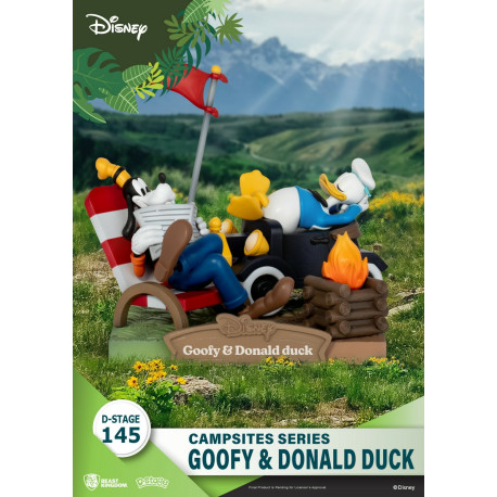 Disney - Goofy and Donald Duck Campsites Series D-Stage 6" Diorama Statue