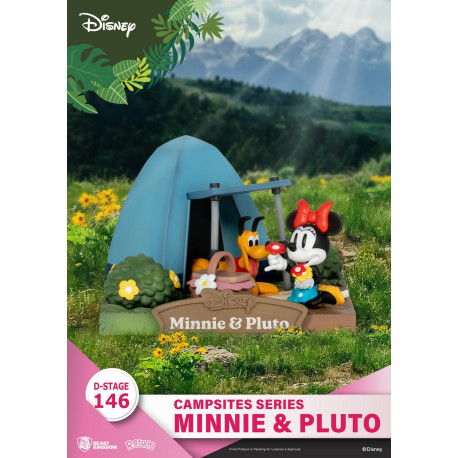 Disney - Minnie Mouse and Pluto Campsites Series D-Stage 6" Diorama Statue