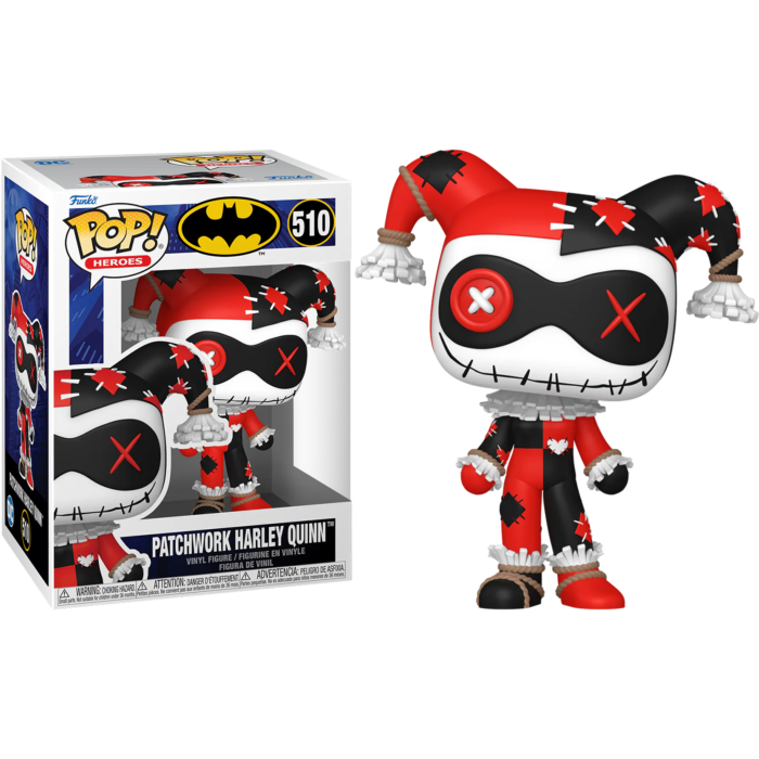 Funko Pop 510 Patchwork Harley Quinn, DC Comics - Wondertoys.nl