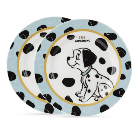 Disney - 101 Dalmatians - Borden Set (2) Blauw 19cm