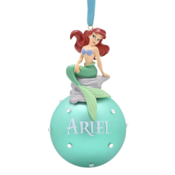 Disney Ariel On A Glass Bauble, The Little Mermaid