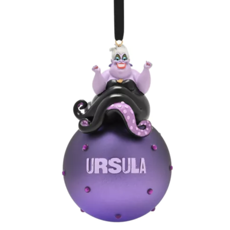 Disney Ursula On A Glass Bauble, The Little Mermaid