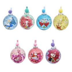 Disney Giftset met 7 Kerstballen - Alice In Wonderland