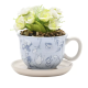 Disney Alice in Wonderland Theekop Plantenpot met Kunstplantje