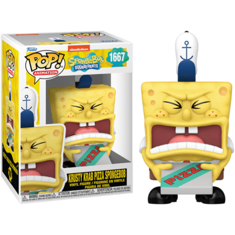 Funko Pop 1667 Krusty Krab Pizza Spongebob, Spongebob Squarepants