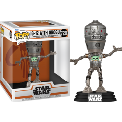 Funko Pop 720 IG-12 with Grogu (Deluxe), Star Wars