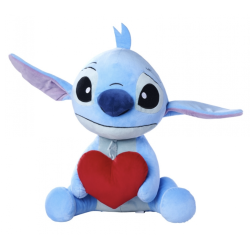 Disney - Stitch met Hart Knuffel (50cm)