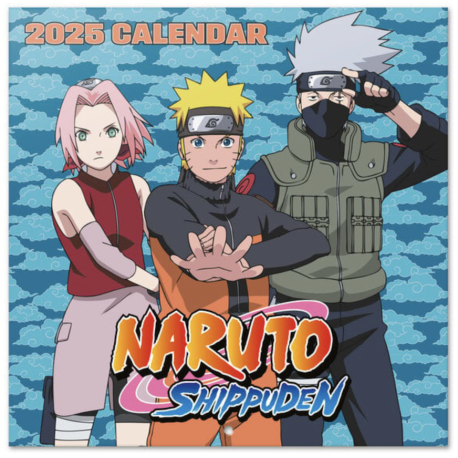 Naruto Shippuden Square 2025 Calendar