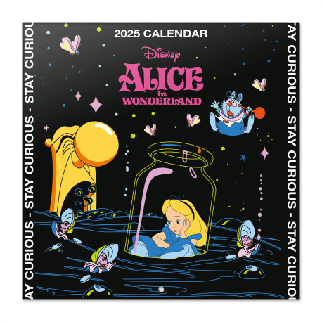 Disney - Alice In Wonderland Square 2025 Calendar