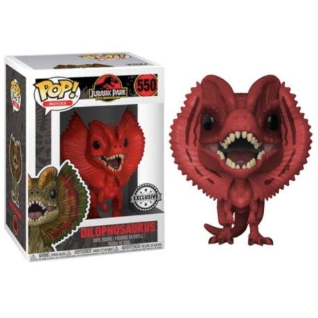 Funko Pop 550 Dilophosaurus (Red)(Exclusive), Jurassic Park