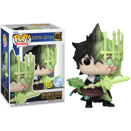 Funko Pop 1422 Yuno (Spirit of Zephyr) Glow-in-the-Dark, Black Clover