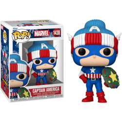 Funko Pop 1438 Captain America (Holiday), Marvel