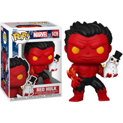 Funko Pop 1439 Red Hulk with Snowman (Holiday), Marvel