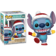 Funko Pop 1503 Stitch with Santa Hat (Holiday), Lilo & Stitch