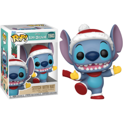 Funko Pop 1503 Stitch with Santa Hat (Holiday), Lilo & Stitch