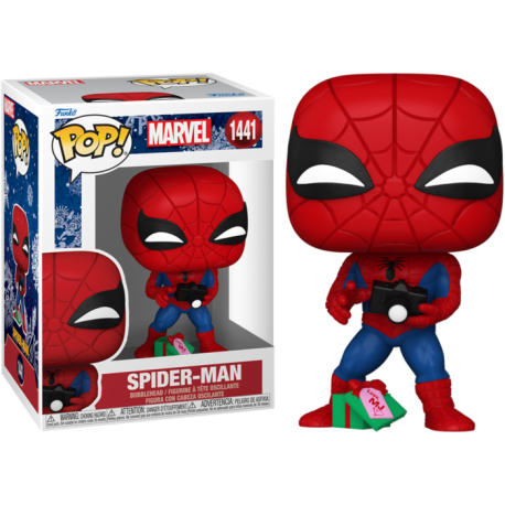 Funko Pop 1441 Spider-Man with Gift (Holiday), Marvel