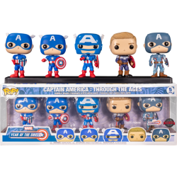 Funko Pop 5-Pack Marvel: Year Of The Shield - Captain America Through the Ages (Special Edition)