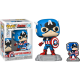 Funko Pop 1290 The Avengers: Beyond Earth's Mightiest - Captain America 60th with Enamel Pin (Special Edition)