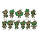 Guardians of the Galaxy 3D PVC Bag Clips Groot Series 2 (Bling Bag)