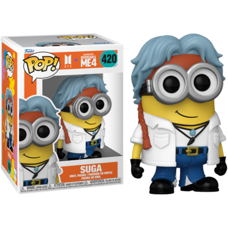 Funko Pop 420 Suga, Despicable Me 4 x BTS