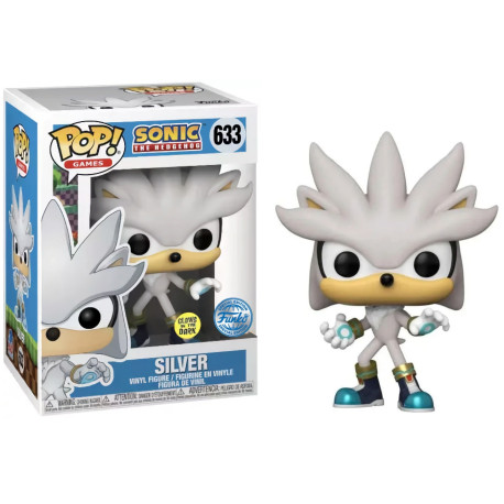 Funko Pop 633 Silver (Special Edition)(Glow In The Dark), Sonic The Hedgehog