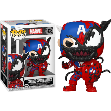 Funko Pop 1436 Carnage Captain America, Marvel