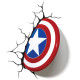 Marvel 3D LED Verlichting Captain America Shield