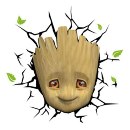 Marvel 3D LED Light Baby Groot Face 3D