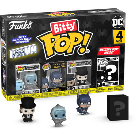 Batman - Batman, Mr. Freeze, The Penguin & Mystery Series 03 Bitty Pop! Vinyl Figure 4-Pack