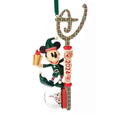 Disney Mickey Mouse 2024 Festive Collectible Key Ornament