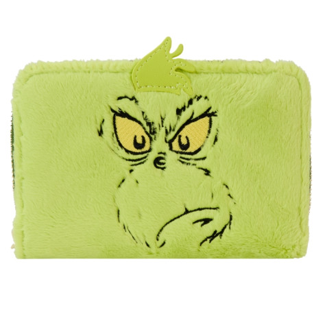 Loungefly Dr Seuss Plush Grinch Glow Cosplay Zip Around Wallet