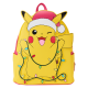 Loungefly Pokemon - Santa Pikachu Christmas Lights Light Up 10" Faux Leather Mini Backpack