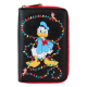 Loungefly Disney - Mickey & Friends Christmas Light Decorations Glow in the Dark 4" Zip-Around Wallet