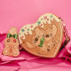 Loungefly Lilo & Stitch - Angel & Stitch Gingerbread Heart Scented 8" Faux Leather Crossbody Bag with Coin Purse