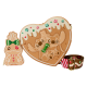 Loungefly Lilo & Stitch - Angel & Stitch Gingerbread Heart Scented 8" Faux Leather Crossbody Bag with Coin Purse