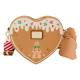 Loungefly Lilo & Stitch - Angel & Stitch Gingerbread Heart Scented 8" Faux Leather Crossbody Bag with Coin Purse