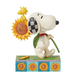 Jim Shore - Sunsational Friendship (Snoopy Sunflower Figurine)